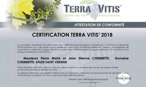 DOMAINES CHERMETTE EST TERRA VITIS